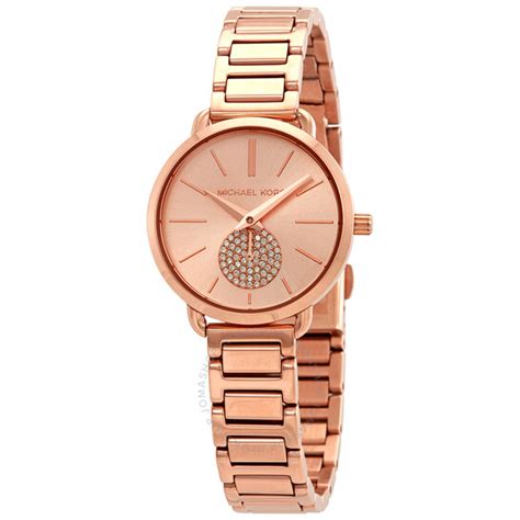 Michael Kors Portia Rose Dial Ladies Watch MK3839